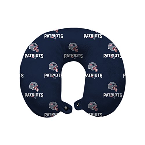 NFL New England Patriots U-Neck Polyester Travel Pillow
