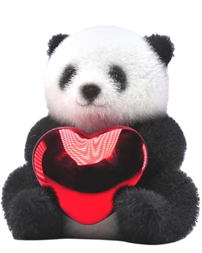 Figurine panda 1:6 JXK177 en résine avec pelage floqué réaliste peint à la main