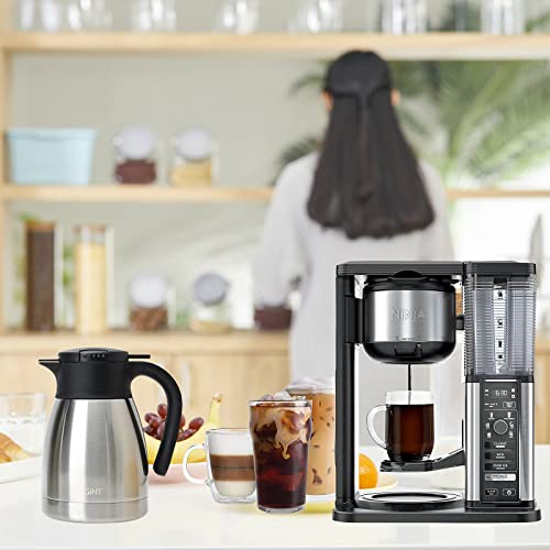 Gint 34Oz Thermal Coffee Carafe, Insulated Stainless Steel Coffee Carafes For Keeping Hot/Double Walled Vacuum Coffee Carafe (Silver, 1L) #TOP5