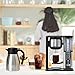 GiNT 34Oz Thermal Coffee Carafe, Insulated Stainless Steel Coffee Carafes for Keeping Hot/Double Walled Vacuum Coffee Carafe (Silver, 1L)