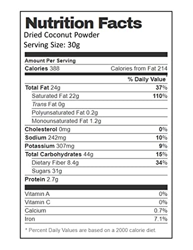 Aiva - Coconut Powder Macaroons - Dried & Desiccated - 4 Lb #TOP4