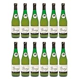 Petritegi Gorenak 12 Botellas de 75 cl – Sidra Natural con Tapón Escanciador, Elaborada con Mezcla de Manzanas Sidreras, Sabor Auténtico y Fresco, 6% Vol.
