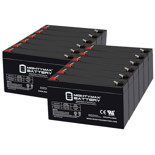 Batería Mighty Max 6V 9Ah AGM F2 Terminal Repuesto miniatura 1