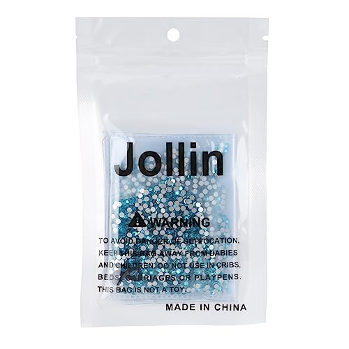 Image of Jollin Crystal Flatback Rhinestones Gems for Crafts 2.4mm SS8, Aquamarine | Glue Fix, 2880pcs Glass Rhinestones for Crafting, Clothes, Tumblers, Nail Art, Shoes, Bags, Caps & Accessories Decoration