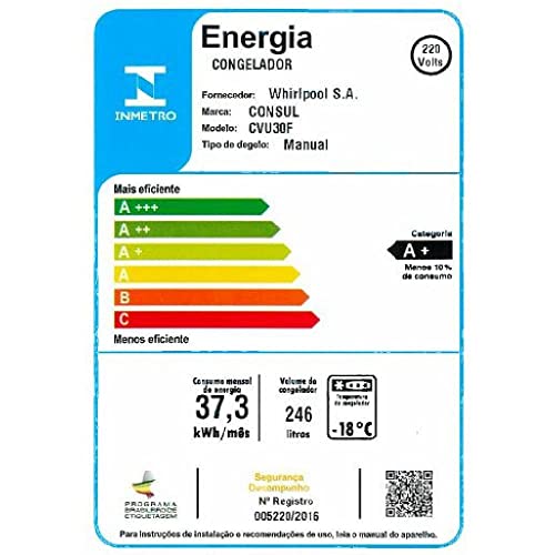 Freezer Vertical Consul 246 Litros Cvu30fb 110v