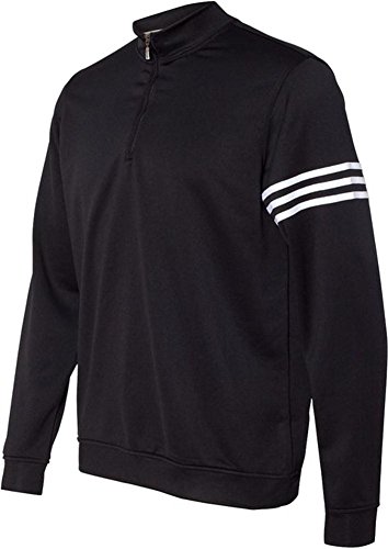 adidas A190 Climalite 3-Stripes Pullover Black/White