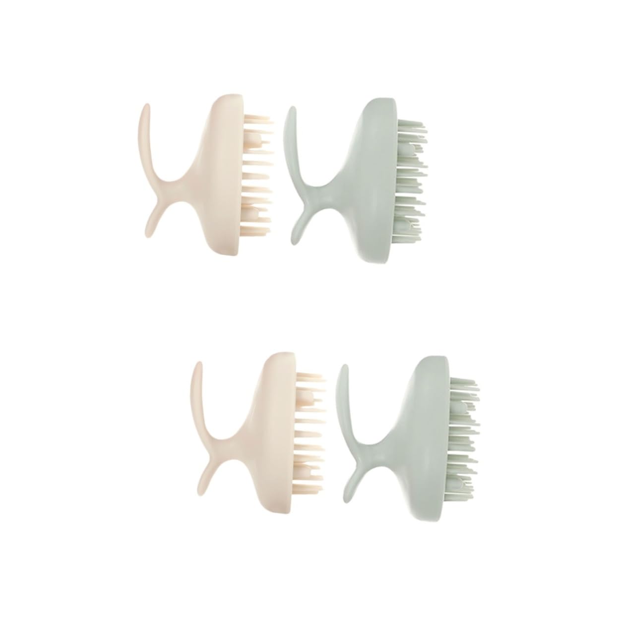 FRCOLOR 4 cepillos de champú para masaje, peine de masaje, cabezal de cepillo limpio