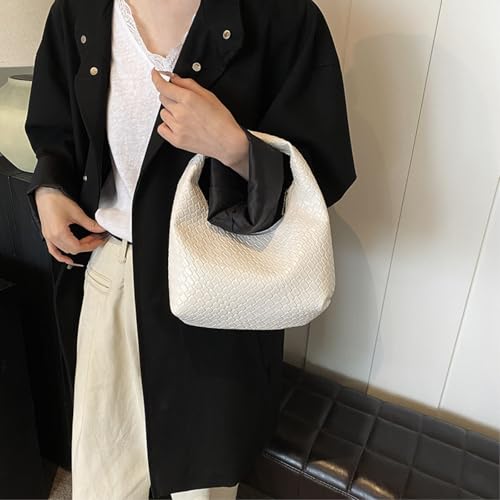 Sac à main épaule tissé d'une élégance classique texture douce - 6