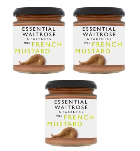Essential Waitrose & Partners Mild French Mustard Pack of 3