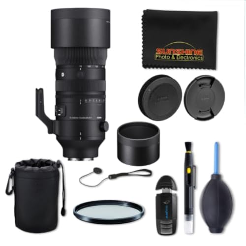 Image of Sigma 70-200mm f2.8 DG DN OS Sports Lens for Sony E with Sunshine Photo Advanced Bundle - 4 Years USA Manufacturer Warranty