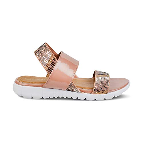 Image of SOLE HEAD Pink Flats Sandal for Women