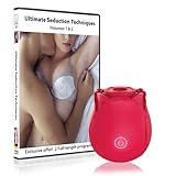 Ultimate Seduction Techniques Volumes 1 & 2 with the Amazing BLISS Rose Clitoral Sucking Toy - Powerful Vibrating Clit Stimulator with 6 Suction Speeds for the Ultimate Orgasm - Rechargeable - As Seen Everywhere on Social Media