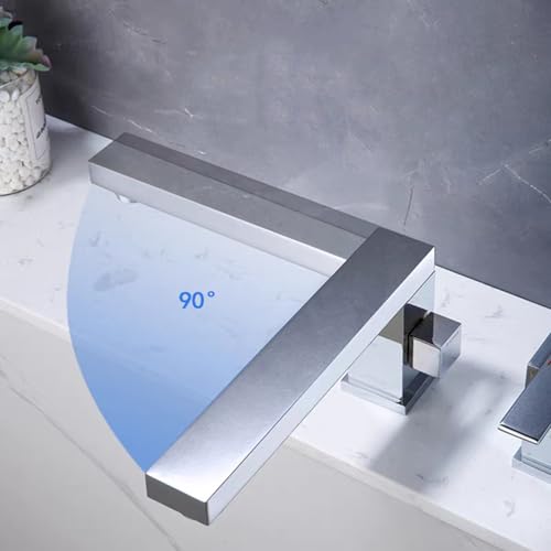 Robinet mitigeur de baignoire or brossé 3 trous chic - 5