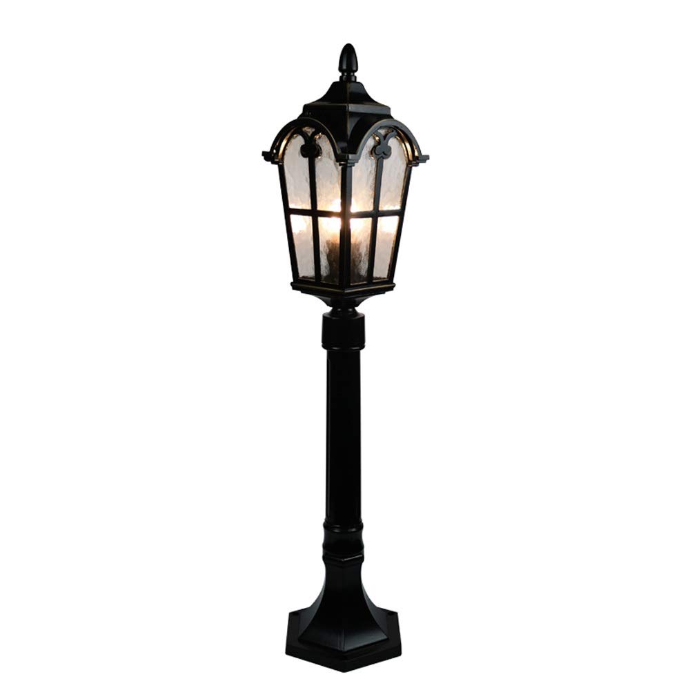 Lampadaire de jardin en aluminium antirouille au design contemporain pour pilier de villa