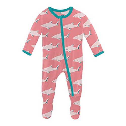 Image of KicKee Print Footie with Zipper, Super Soft One-Piece Jammies, Seasonal Sleepwear for Babies and Kids, Spring 3 Collections