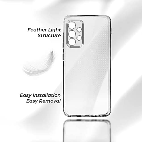 Image of Jkobi Silicone Back Cover Case for Samsung Galaxy A53 5G (Clear Shockproof Case with Camera Protection | Soft and Flexible | Transparent)