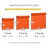 FabricLA Acrylic Felt Fabric by the Yard | 72” Wide | 1.6mm Thick | Clean-Cut, No-Fray, Non-Stiff | Kelly Green #3
