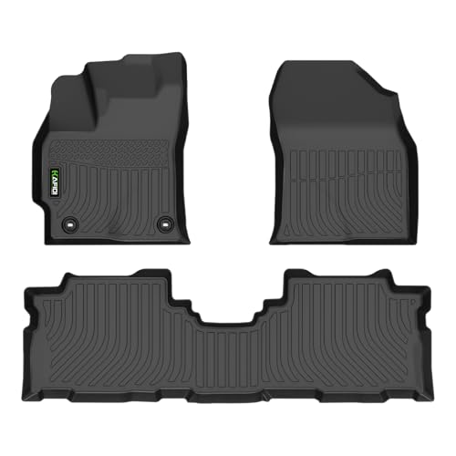 Image of HAFIDI Floor Mats for Toyota Prius V 2012-2017 (Only fit Prius V), All Weather Protection TPE Anti-Slip Automotive Prius Floor Liners, Fits 1st & 2nd Row Accessories, Black