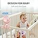 AMACOOL Battery Operated Stroller Fan, Baby Travel Essentials for Beach Disney, Newborn Boy & Girl Showers Gifts Registry Search, Flexible Tripod Clip On Fan for Car Seat Wagon Crib Bike Treadmill
