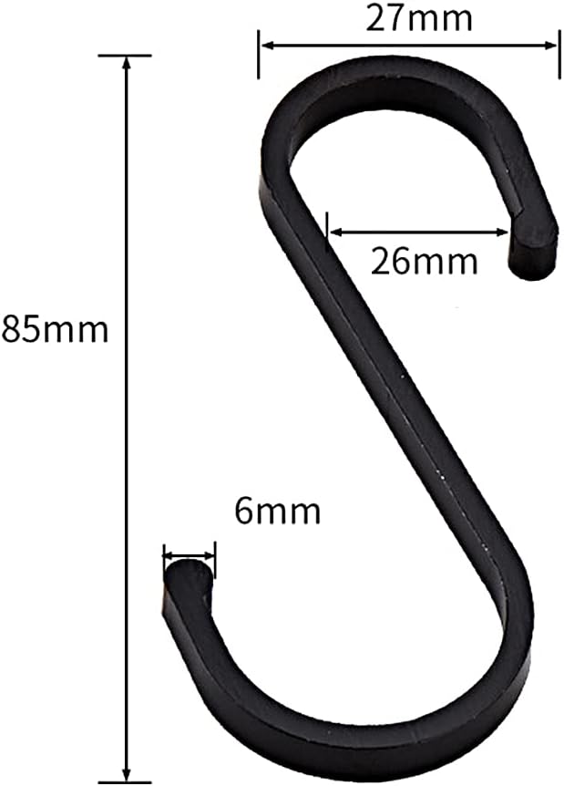 MHwan S Hook, Meat Hooks Biltong, Metal S Shaped Hooks Heavy Duty Meat