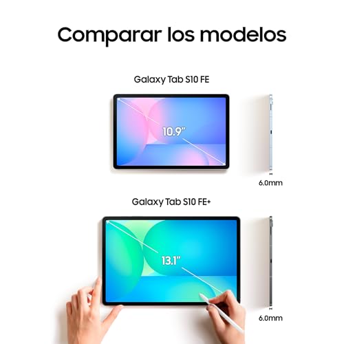 Miniatura 5 de Samsung Galaxy Tab S10 FE+ 256GB, Tablet Android + S Pen, Galaxy AI, 8GB RAM, Pantalla de 13,1", Batería de Larga Duración, Gris, Garantía del Fabricante 3 Años + 1 Año Extra