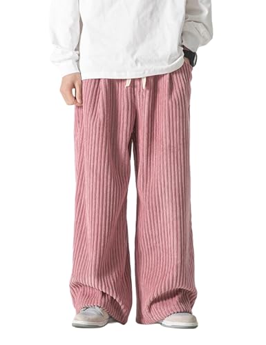 Y2K Corduroy Pants Men Vintage Baggy Pants Loose Fit Cargo Joggers Sweatpants Straight Leg Track Pants2