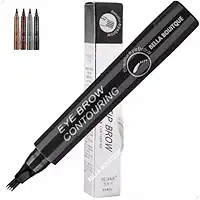 Caneta Para Sobrancelha Fio A Fio Cor Preto Para Maquiagem Microblading Tatoo Cor 5 Preto