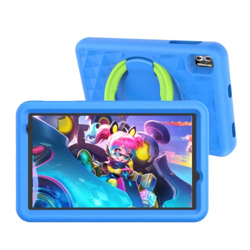 VASOUN Tablet Android de 8 pulgadas, 16 GB de RAM, 64 GB de ROM, procesador Qcta-Core, 1280 x 800 LCD, batería de 5000 mAh, 2 MP + 8 MP píxeles, 2,4 G/5 GWiFi, Bluetooth, azul