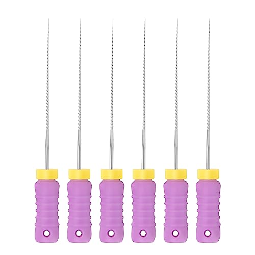 Xux 6Pcs/Pack Endo Hand Use K-File Stainless Steel Endodontic Files #10 Endo Rotary Files 21Mm/25Mm thumb #6