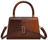JHVYF Women Small Crossbody Bags Shoulder Bag Classic Satchel Handbags Ladies Cute Purses Satchels bag mini purse for women Brown
