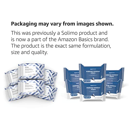 Amazon Basics Make Up Remover Wipes, Original, 150 Count (6 Packs Of 25) (Previously Solimo) #TOP1