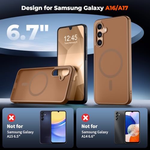 Image of SUPFINE Magnetic for Samsung Galaxy A17 / A16 5G Phone Case - Brown