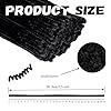 Black Pipe Cleaners for Crafts,200PCS Chenille Stems,Craft Supplies,Halloween Crafts for Kids,DIY Decor Ccrafts for Adults,Kids Games Toys for Ages 8-13,Christmas Birthday Gift,Craft Sticks #1
