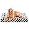 JOEJOY Dog Bed for Large Dogs XLarge Orthopedic Dog Bed with Removable Washable Cover Cute Modern Plush Memory Egg Crate Foam Dog Bed 42 x 28 inch Grey