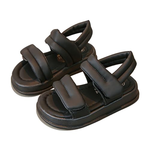 Mnplciea Girls Sandals Two Adjustable Strappy Sandals Open Toe Hook and Loop Kids Casual Summer Shoes