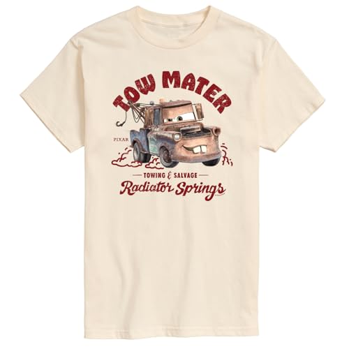 Cars - Tow Mater Towing - Mens Short Sleeve Graphic T-Shirt - Size Large