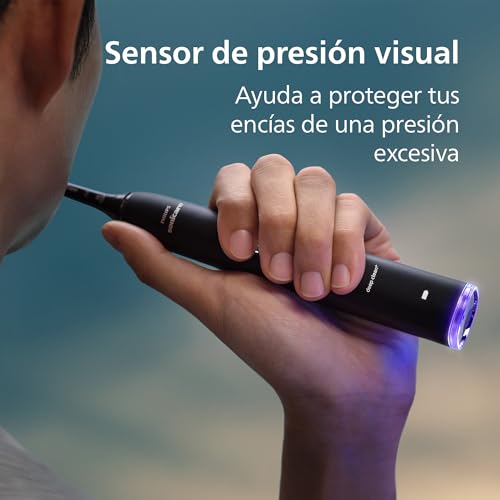Miniatura 5 de Philips Sonicare DiamondClean Smart 9400 cepillo dental eléctrico, sónico con aplicación, sensor de presión, 4 modos de cepillado y 3 niveles de intensidad, negro, modelo HX9918/89