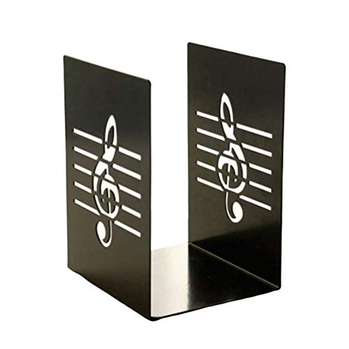 KONFA Carino Stampa-Libri Figura del Gatto Libri Riviste Supporto per Office Home Dormitorio Bambino Adulto al Supporti per Bookends Scrivania in Metallo,Nero