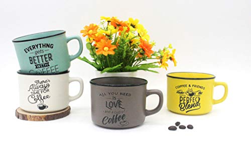 Taza "TIME FOR COFFEE" (Precio Unitario) - Tazas para Detalles Originales para Invitados de Bodas, Regalos Baratos para Comuniones y Cumpleaños Infantiles