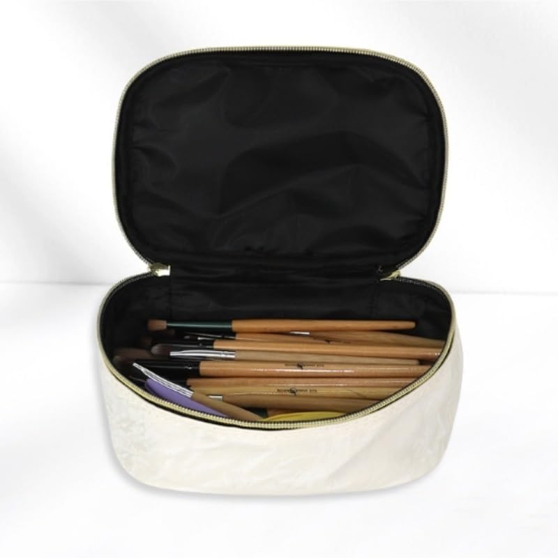 Business Trip Travel Skin Care Cosmetic Storage Bag Toiletry PU Portable Large-capacity image 3