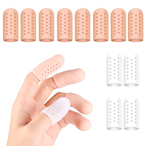 Xinzistar 12 Stück Fingerschutz Silikon Gel Fingerlinge Daumenschutz...