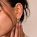 SELSHE Silver Earrings for Women,Dainty Silver Earring Stacks Hypoallergenic Small Hoop Earrings Sets Simple Pearl Drop Earrings for Women Trendy Fashion Womens Jewelry