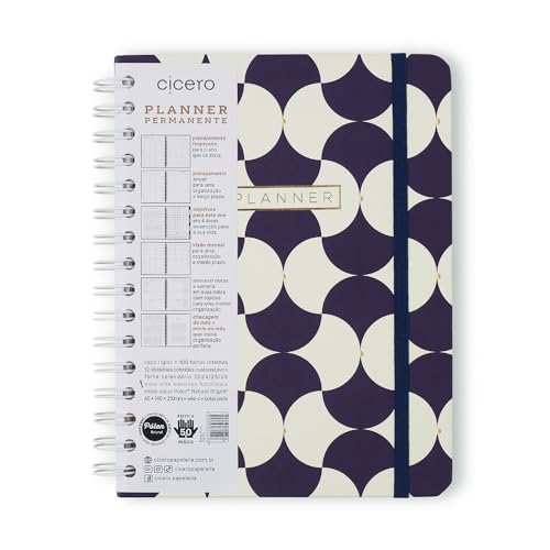 Planner Permanente Wire-o Bossa Nova Semanal Notas A5 Boemia, Cicero