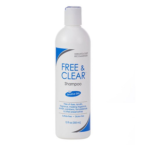 Free & Clear Shampoo for Sensitive Skin 12 fl oz (Pack of 4)