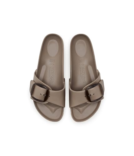 Image of Birkenstock, Women's, Madrid Big Buckle EVA, Gray Taupe, Women's 11-11.5, Narrow