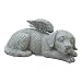 Comfy Hour Resin Memorial Stone Sleeping Dog Angel Pet Statue, Handmade, Faithful Memory of Dog's Bereavement