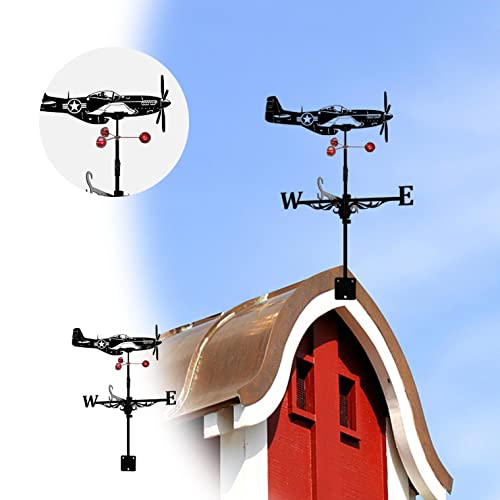 image for Vretccioky Outdoor Metal Weather Van for Garden Decor Farmhouse Lawn D