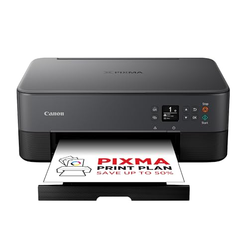 Canon PIXMA TS5350i Serie – All-in-One-Drucker, Kopierer & Scanner mit OLED-Display | Kabellos für einfaches Drucken von deinem Smartphone | Canon Drucker für Zuhause mit PIXMA Print Plan