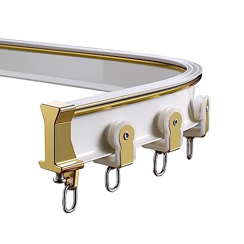 Rv Shower Curtain Track Curved, Hospital/Gazebo/Large Window Bendable Curtain Rail Room Divider Railing, Outdoor Camper Curtain Tr
