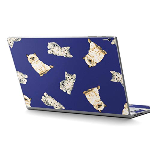 igsticker Surface Book2 Book3 15inch 専用 スキンシール サーフェス ブック 15インチ用 シール 014618 猫 動物 アニマル